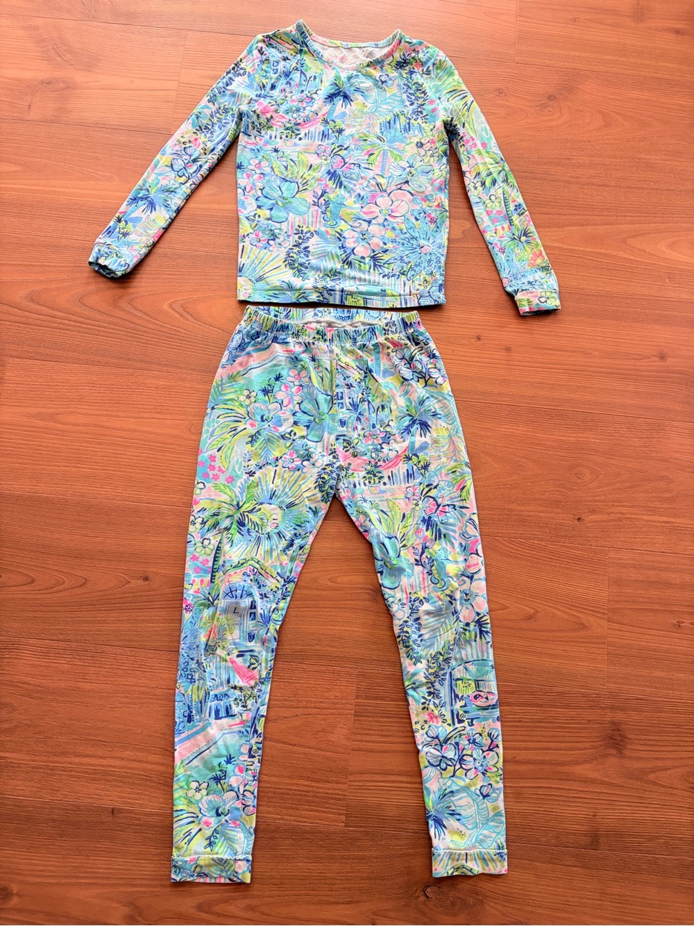 Lilly Pulitzer Kids Floral Tropical Long Sleeve Pajama Set - Lilly’s House